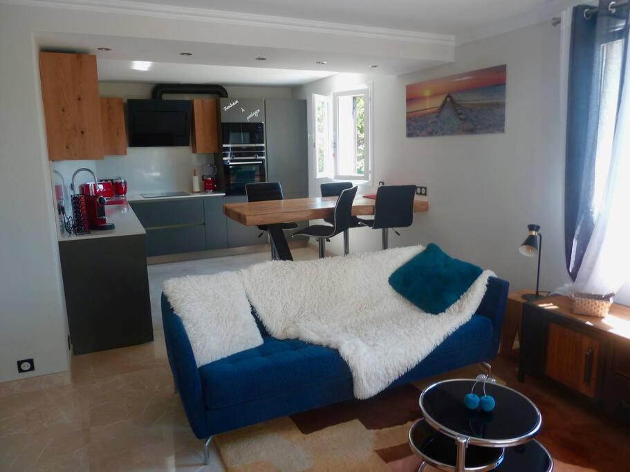 Elegant-Cosy 2P55M2 Dans Bas De Villa Provencale ! Villeneuve-Loubet Extérieur photo